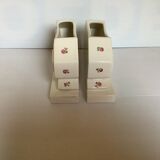 Pair of old flower vases mill wolves hamage