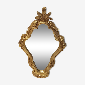 Miroir doré 26,3x16,5 cm