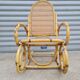 Rattan flesh rocking chair