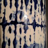 Contemporary blue ceramic vase