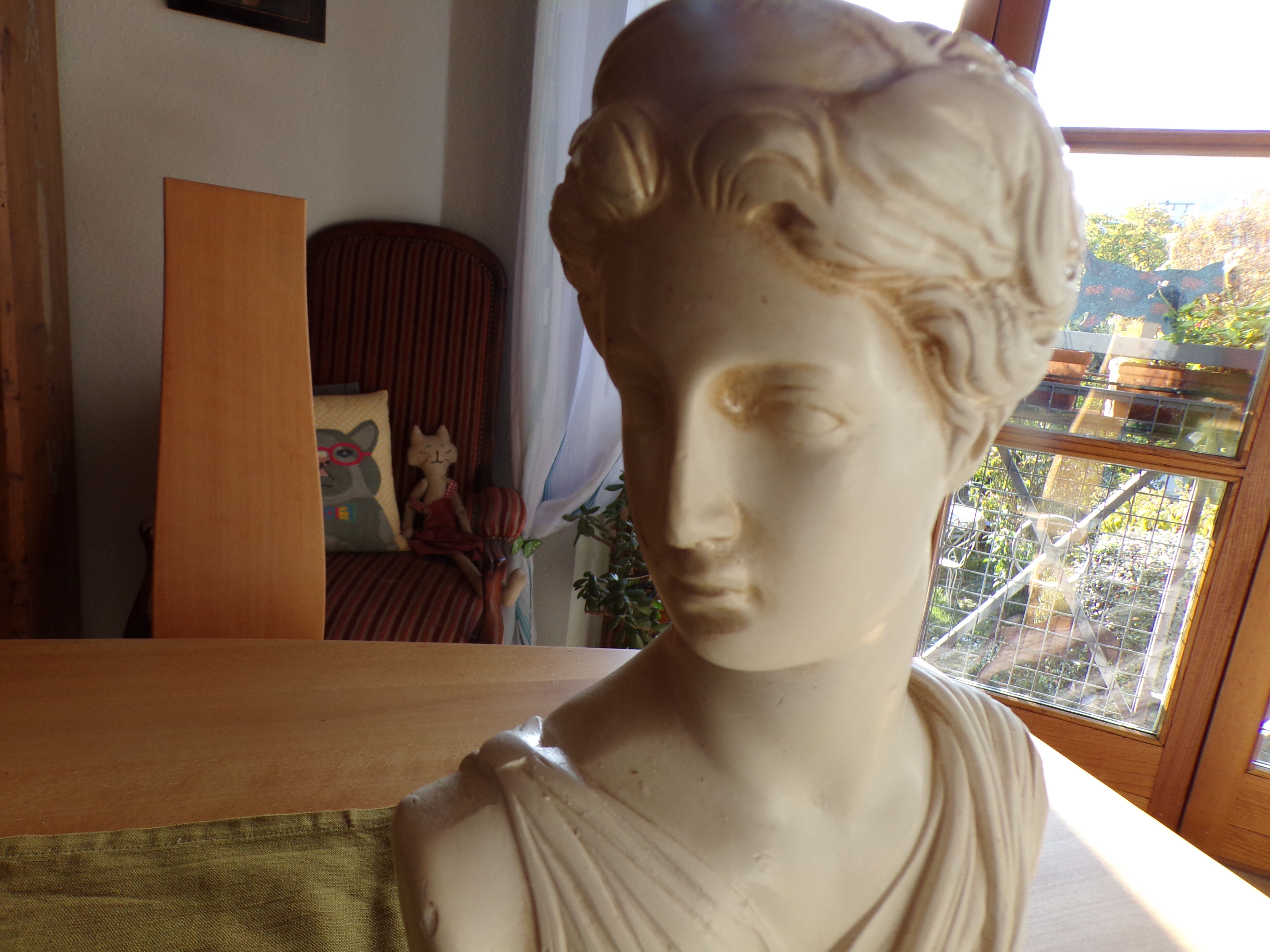 Buste d'artemis Diane en platre