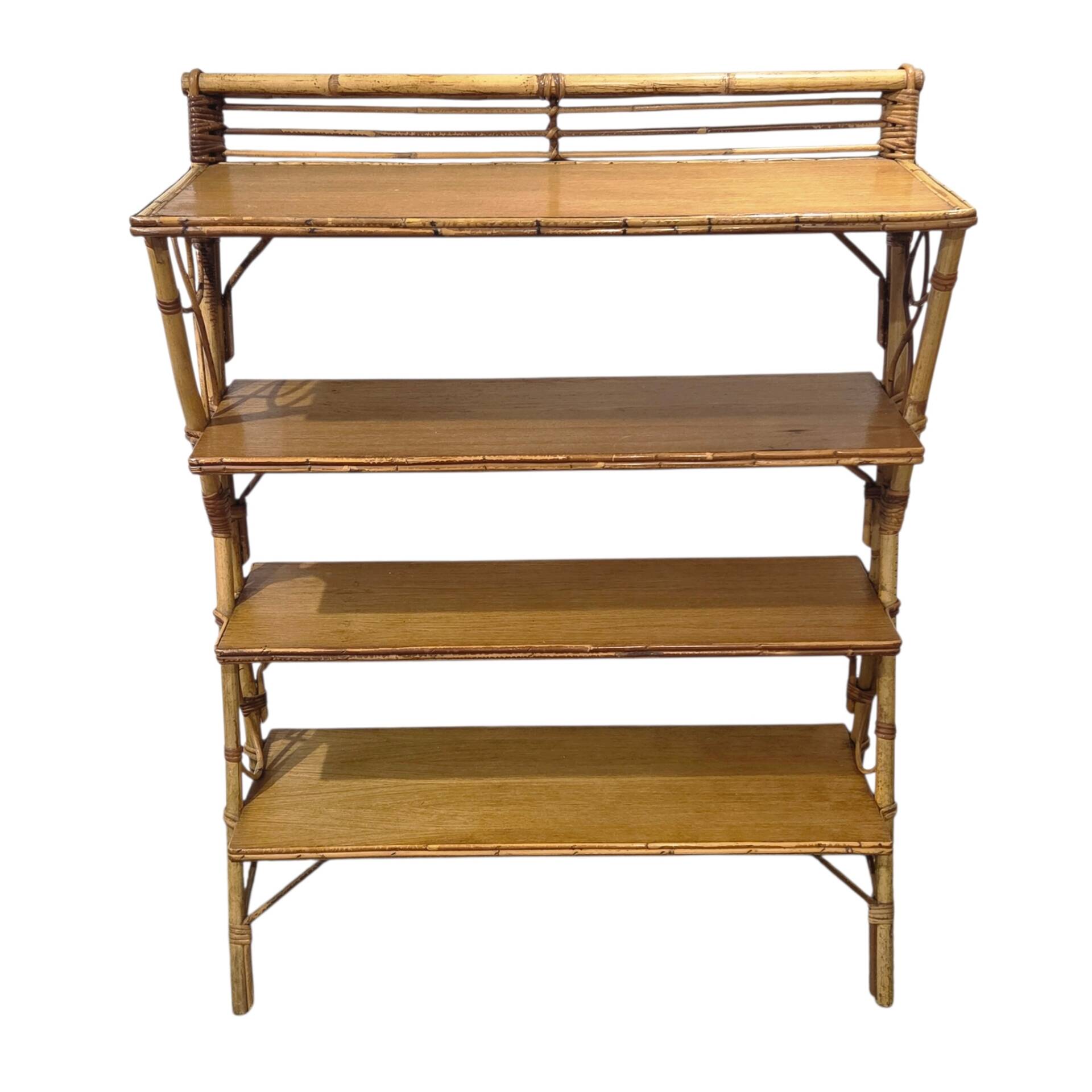 Étagère en rotin – Années 1950-60