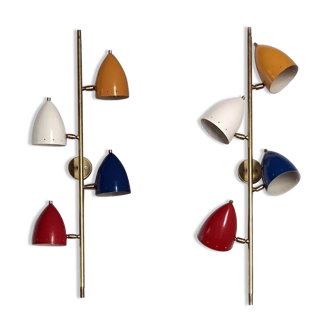 Pair Italian wall  multicolor