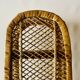Vintage rattan and wicker shelf