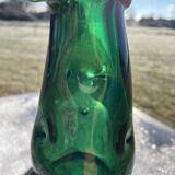 Large blown glass bottle - Vintage 70's - Empoli Glassworks - Italy