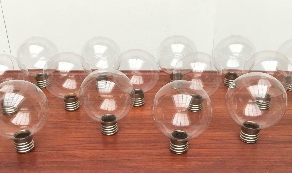 Vintage German Space Age replacement or spare glass piece for lamp by Motoko Ishii for Staff, 1970s.