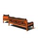 Ensemble Salon Pierre Chapo - Canapé S32 & Fauteuil S15 - Orme & Cuir Brun