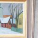 Tage Nilsson, Swedish Modern Landscape, 1960s, Oil on Panel, Framed