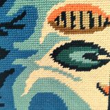 70s design flower tapestry