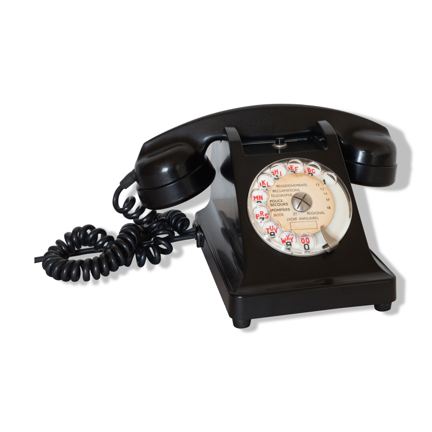 Phone in bakelite black U43