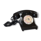 Téléphone en bakélite noir U43