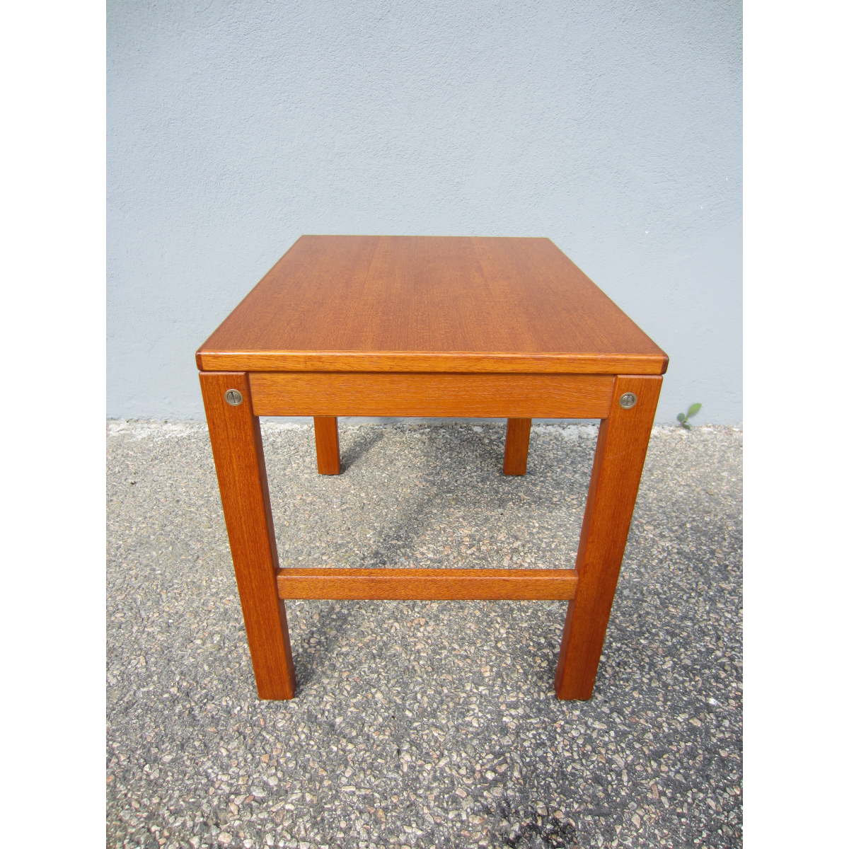 Scandinavian teak bedside side table