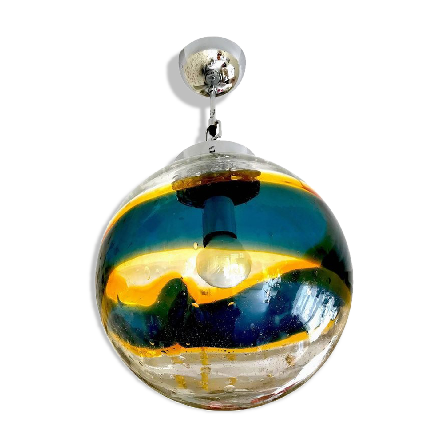 Suspension Venini in Murano glass hand-blown 1960