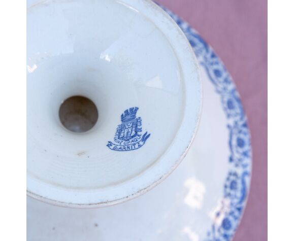 Compotier ancien porcelaine Gien modele Biarritz