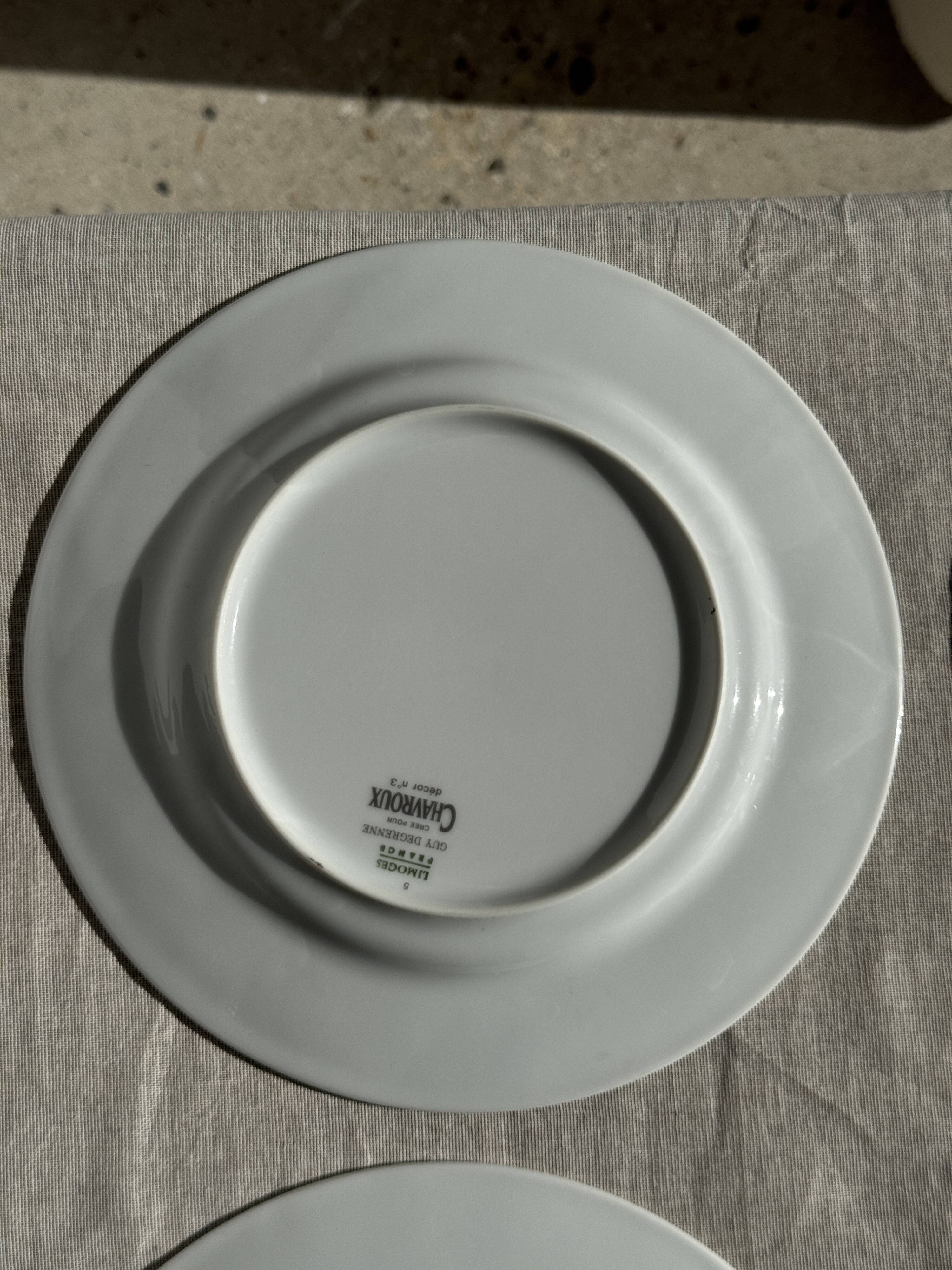 Set of 12 cheese plates France Chavroux 1990s D 21.5