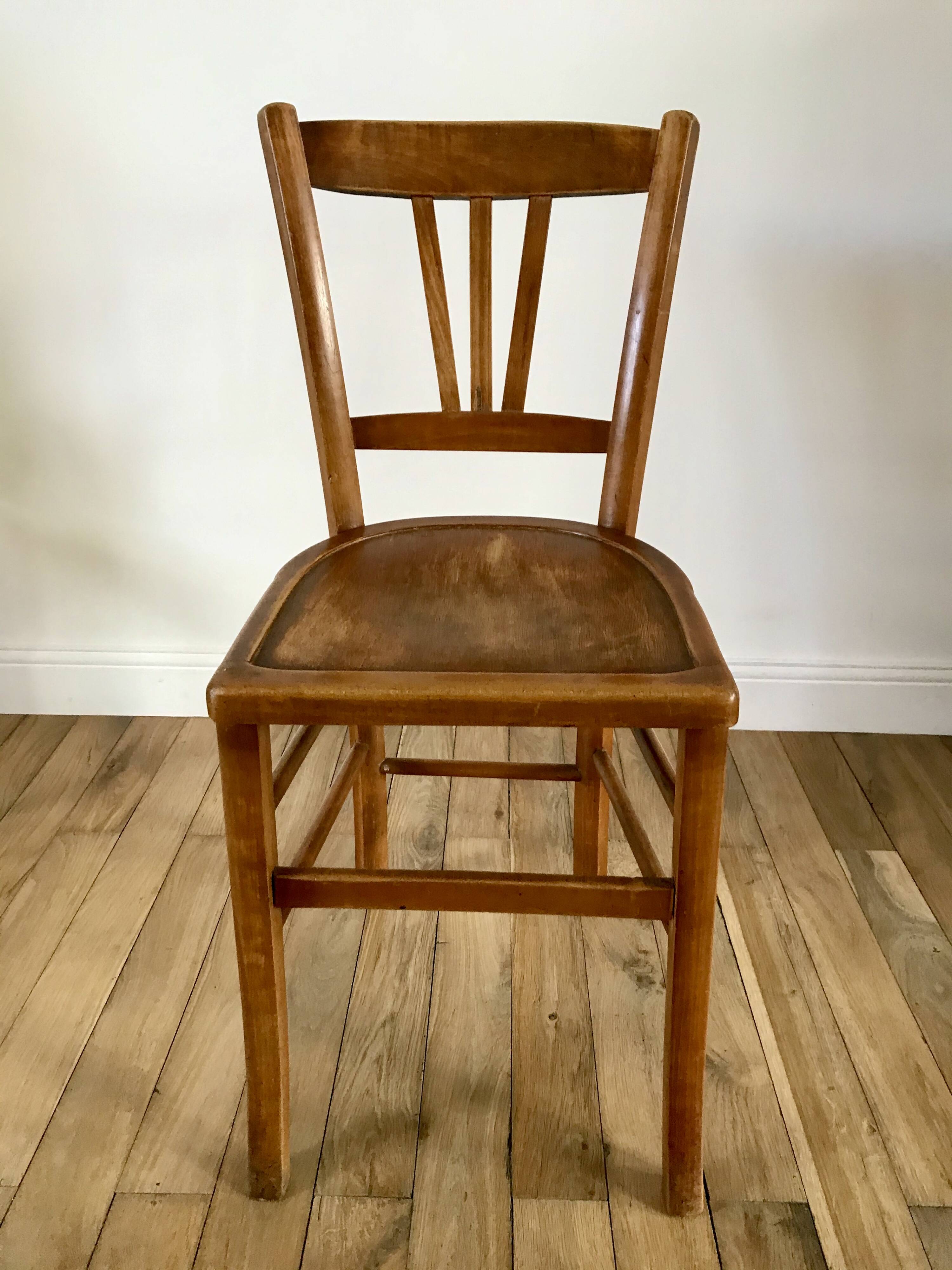 Luterma bistro chair in beech wood from the 1950s
