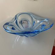 Blue Murano fruit bowl