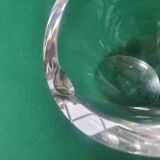 Cendrier demi-sphère en verre ancien vintage