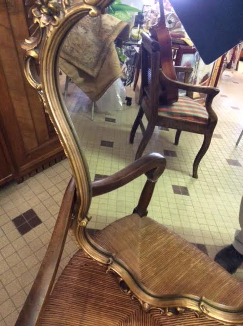 Golden rocaille mirror