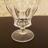 Lot de 6 verres à pied en verre transparent
