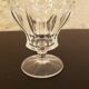 Set of 6 clear glass stemmed glasses