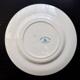 Antique ironstone plate from Creil and Montereau - Guirlande service