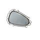 Brutalist antique mirror, sixties era.