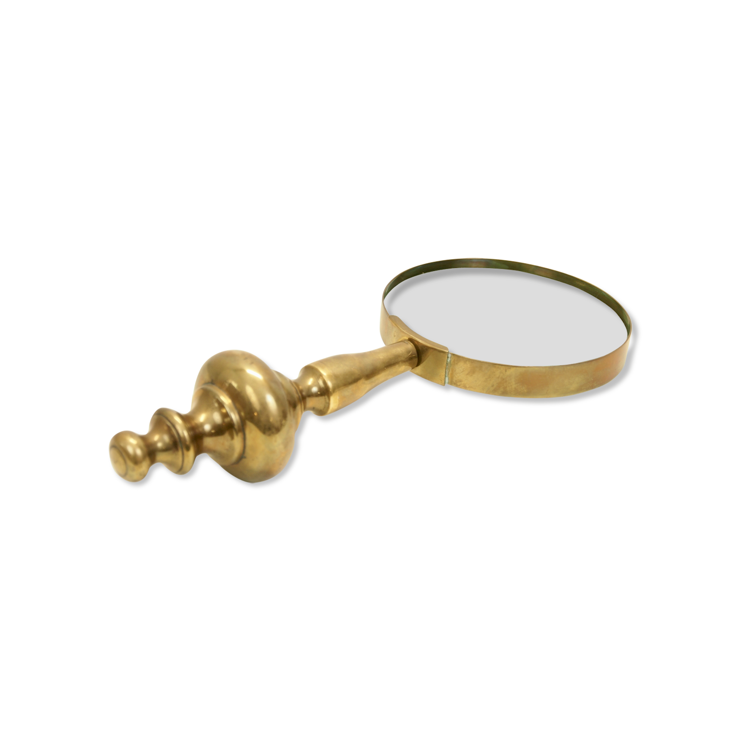 Vintage xxl brass desk magnifying glass