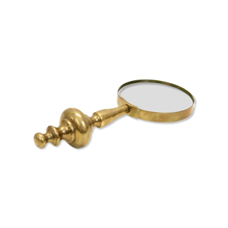Vintage xxl brass desk magnifying glass