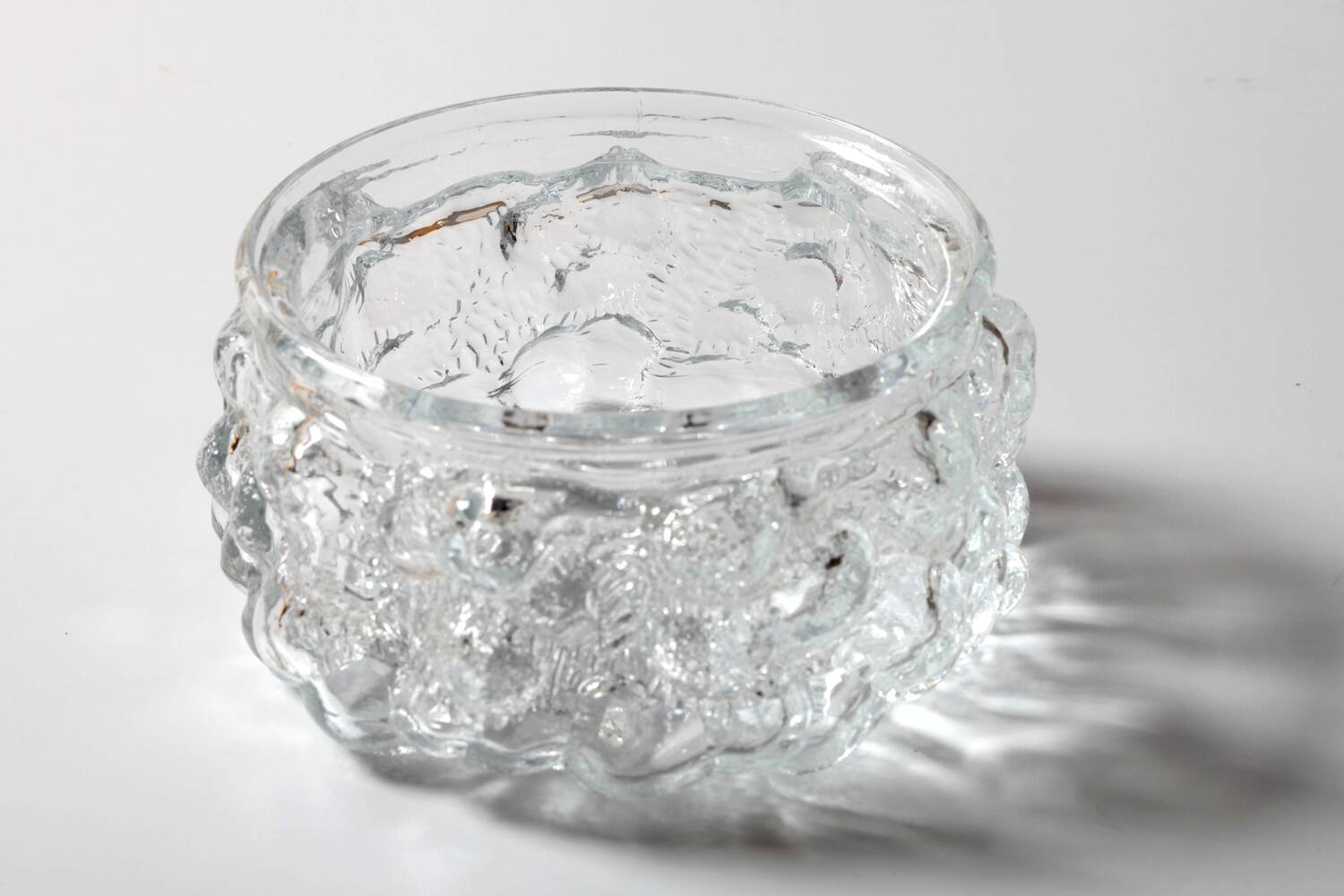 Vintage Pressed Glass Bowl / Vladislav Urban Design / Czech Republic / 1968
