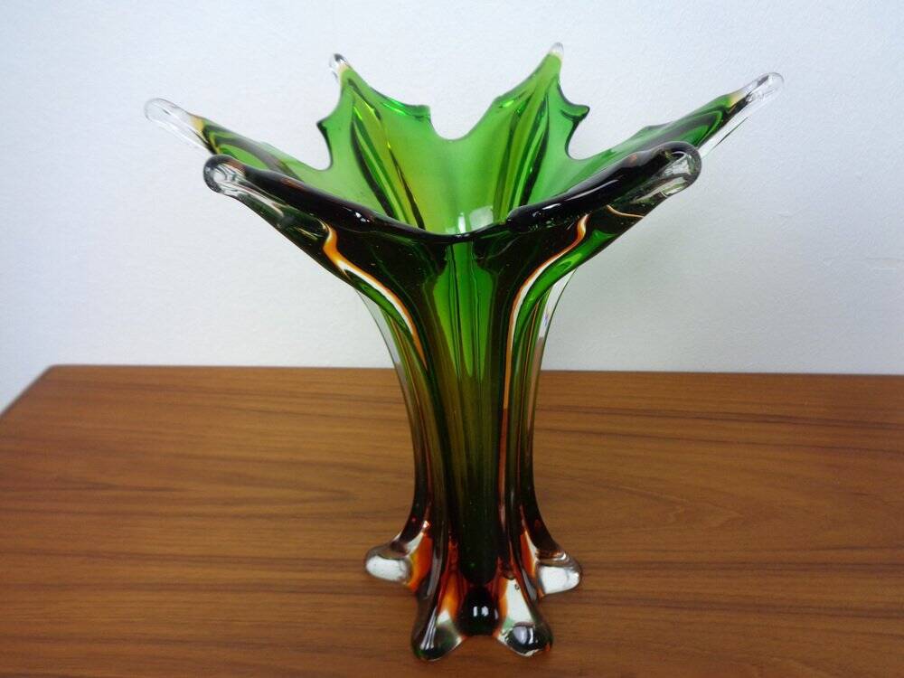 Murano Sommerso Glass Vase, 1960s