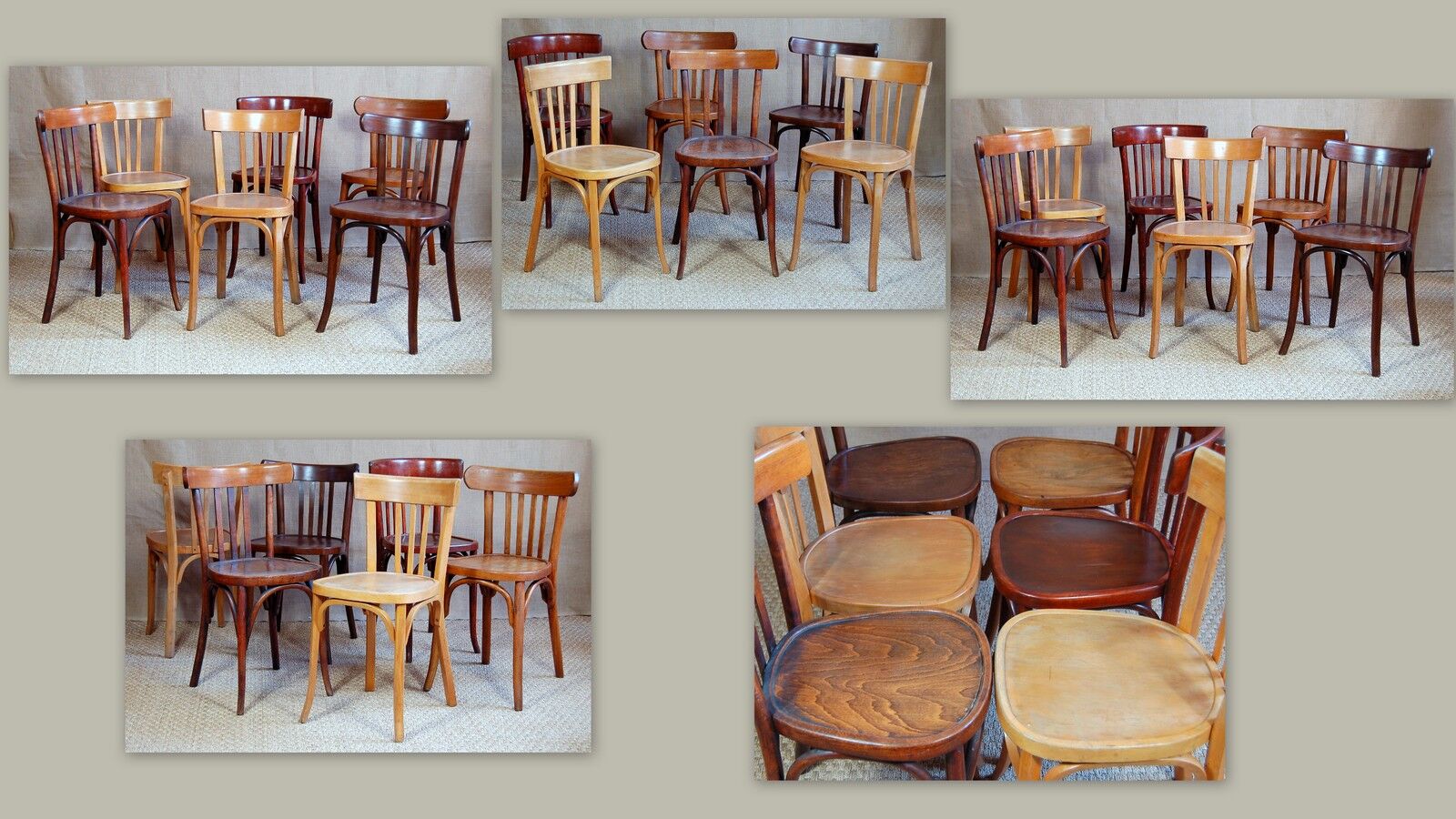 Lot 6 Baumann bistro chairs and other mixed