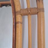 Vintage bamboo mirror