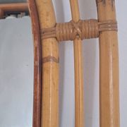 Vintage bamboo mirror