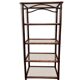 Roche Bobois shelf, bamboo and smoked glass 1970