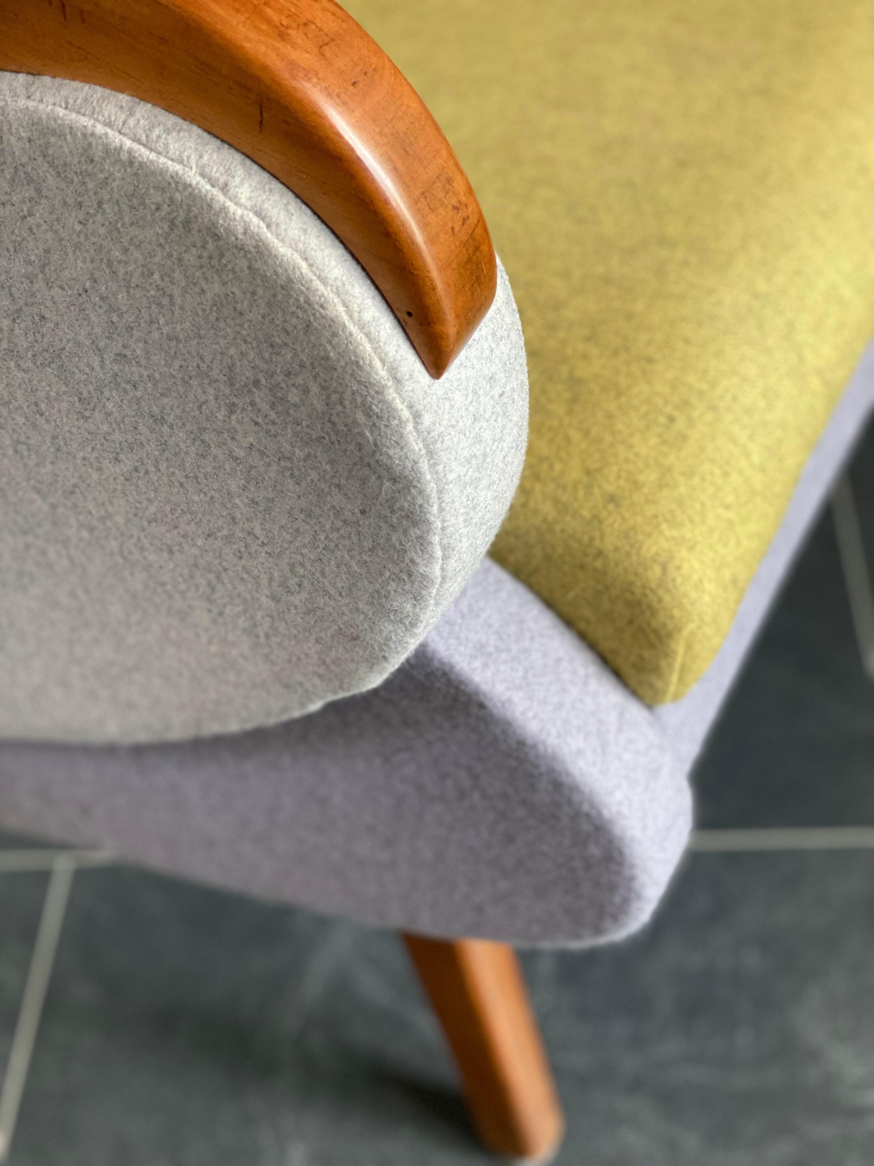 Chaise longue suédoise vintage 3 couleurs