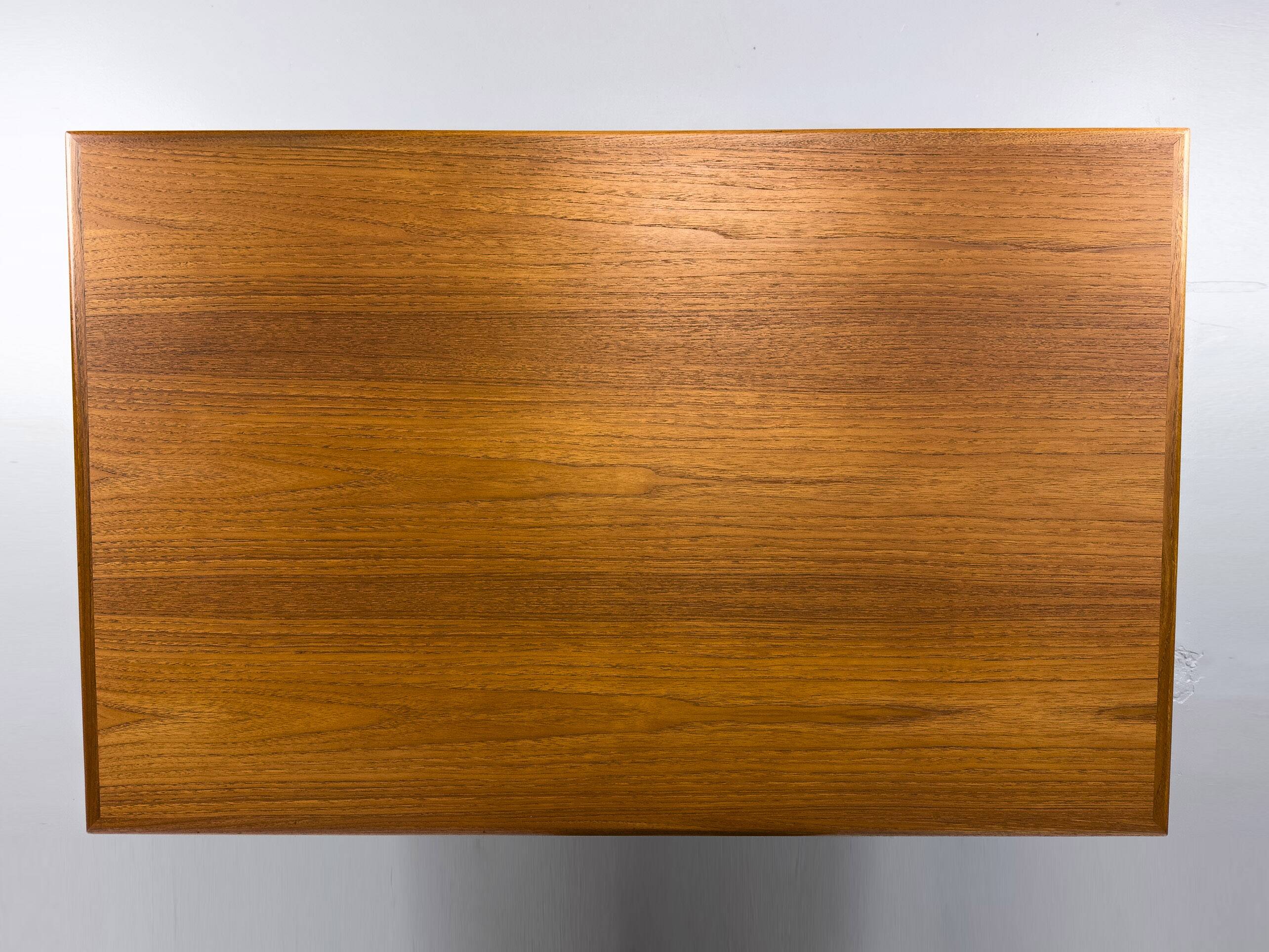 Teak Desk with 3 Drawers from GV Møbler, 1960s