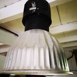 Black and metal industrial hanging lamp