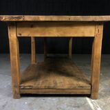 Old oak workshop table