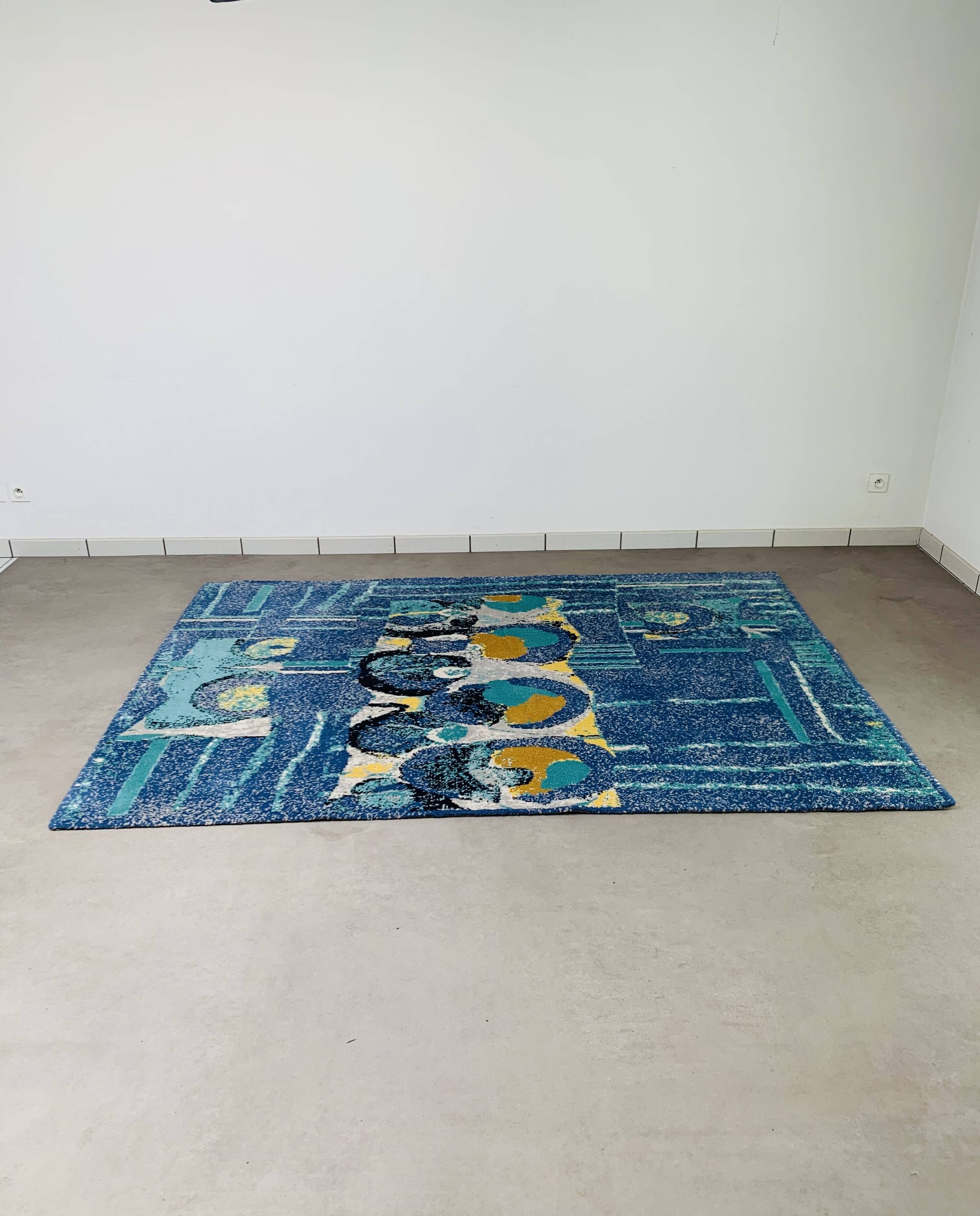 Desso rug 170 x 240, Holland, 1980s, abstract design