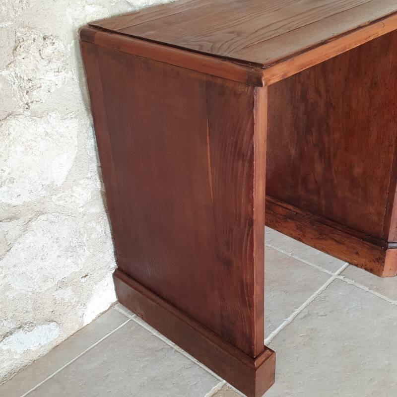 Bureau en chêne et noyer