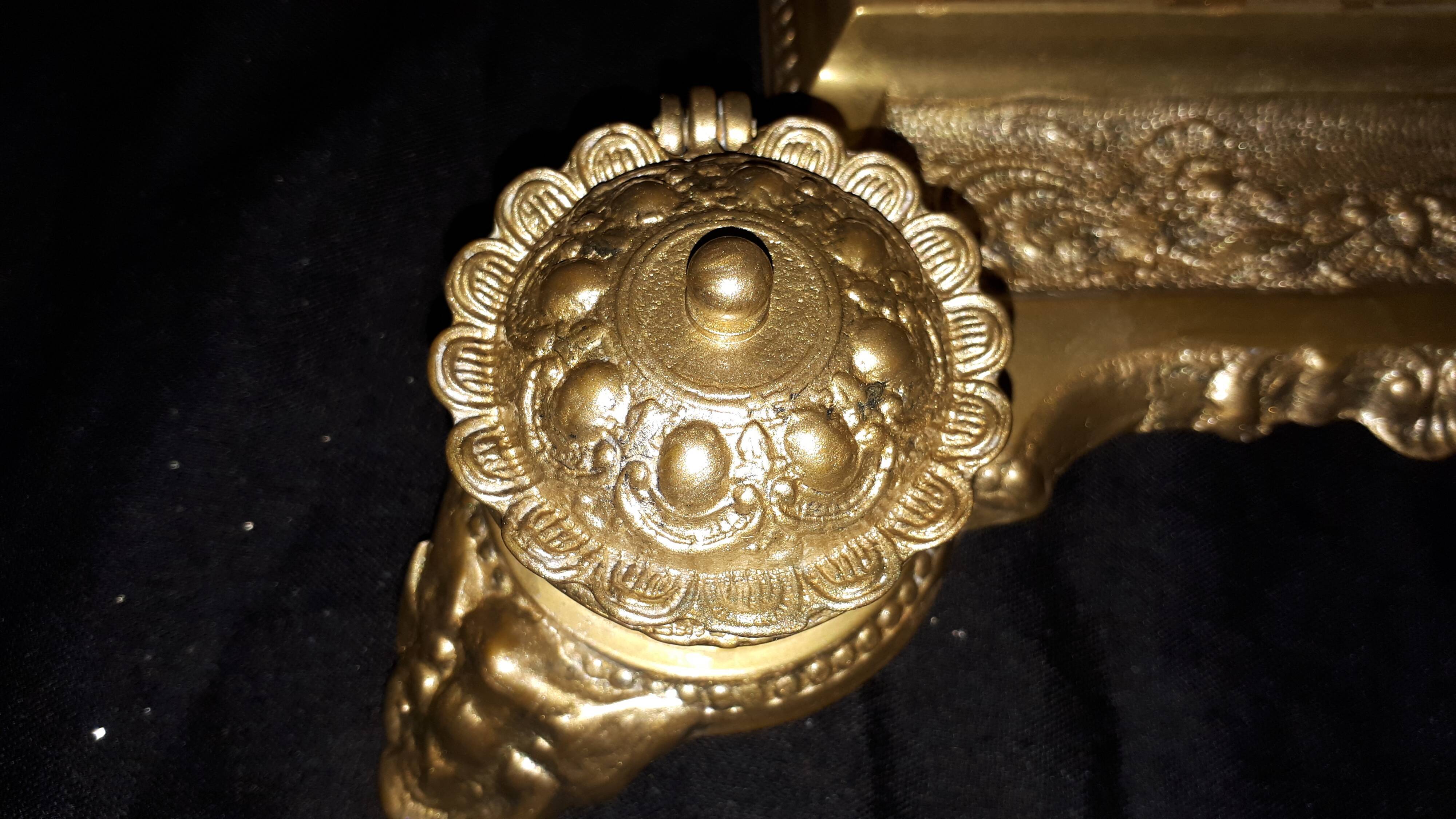 Bronze ink letter holder, early 20th century