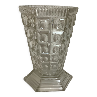 Round hexagon bubble vase