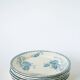 Set of 6 dessert plates in Terre de Fer, Royat model, 19th century