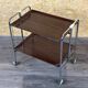 60s 70s serving trolley dinette side table space age brown design