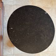 Empire style gueridon in mahogany, beautiful anthracite marble (traces of wear).