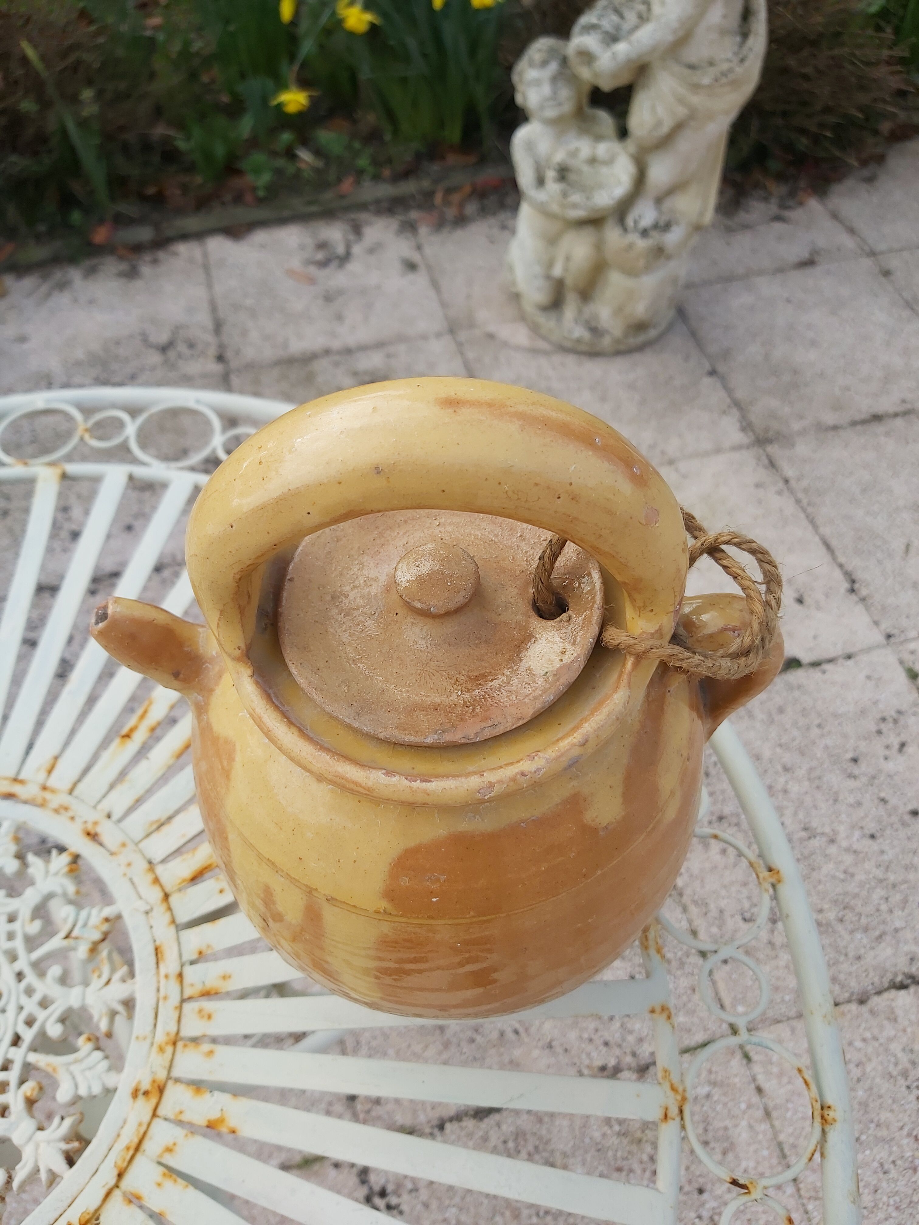 Glazed terracotta gargoulette