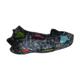 Fruit cup Vallauris signed LUC (Auguste Lucchesi, then Damiano) year 1950/1960