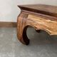 Varnished wooden coffee table