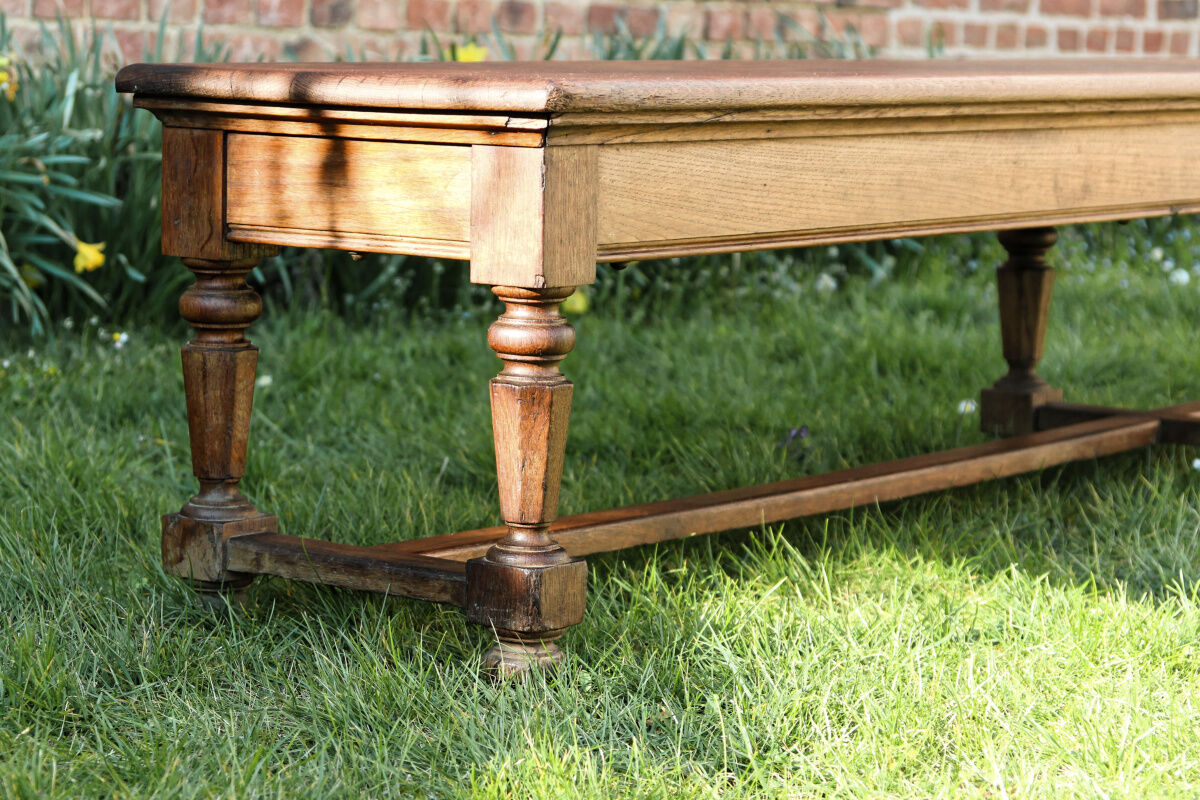 Monumental bench - notary's office - solid oak